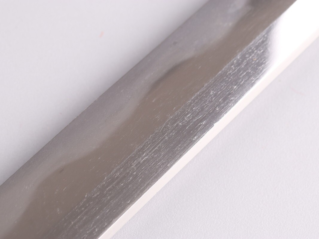 古美術(shù) 時代武具 脇差 52.7cm 菊紋 伊賀守藤原金道 在銘 登録付 白鞘 時代物 極上品 初だし品 D3479