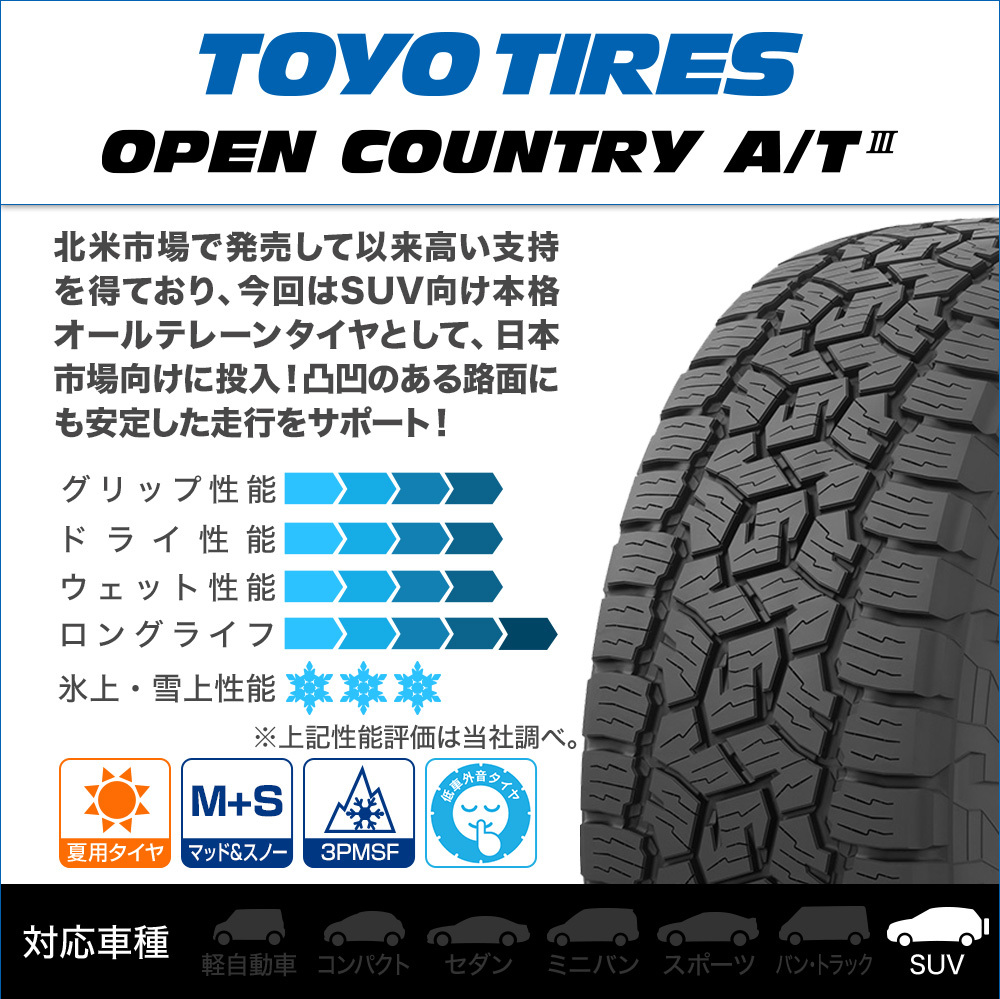 200系 ハイエース ホイール 4本 MID ナイトロパワー M26 クロスファング TOYO オープンカントリー A/T3 (AT3) 215/60R17 NV350 キャラバン_画像2