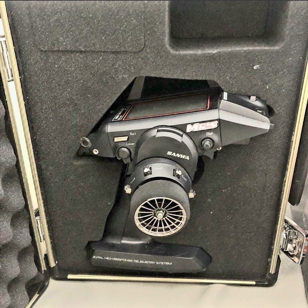★激安★美品！サンワ プロポ ★M12S 送信機のみ 専用アルミケース付き！その他?売り切り！ドリパケ ラジコン