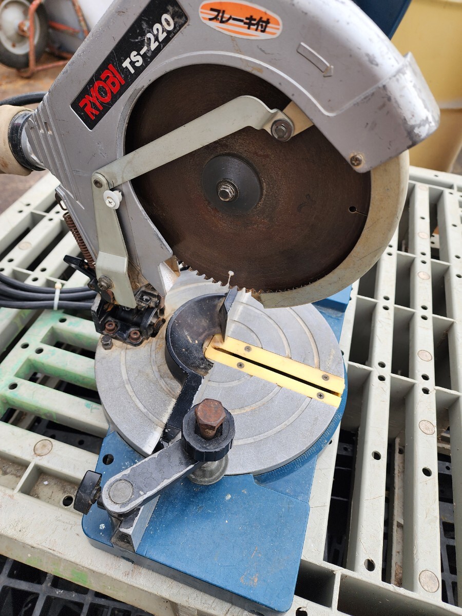  Fukuoka префектура Ryobi настольный режущий станок TS-220 круг noko100V 50hz 60hz двоякое применение 