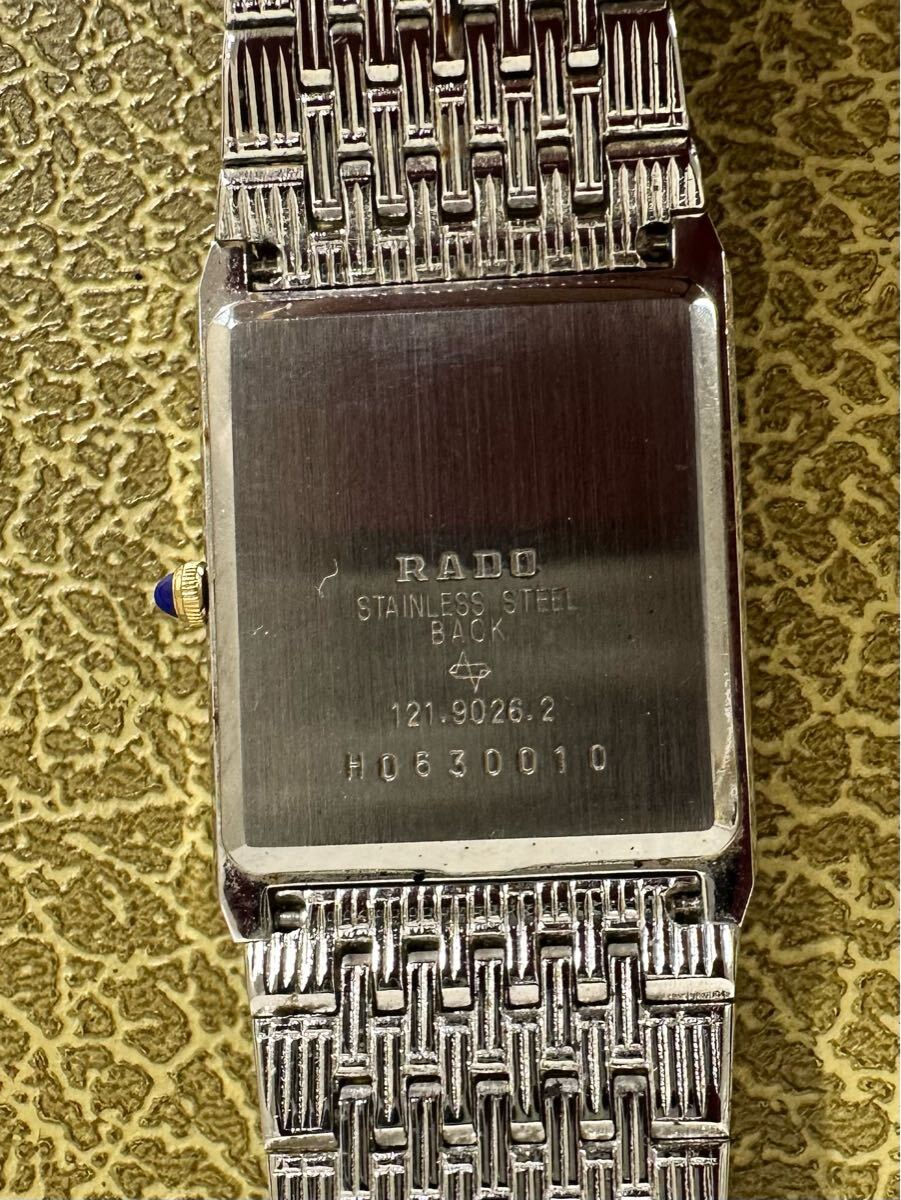 1 иен старт! RADO Rado наручные часы пара мужской :121.9026.2 женский :133.9026.2 кварц с коробкой прекрасный товар 