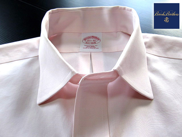 ★500円スタート！ブルックスブラザーズ BROOKS BROTHERS アクティブドレスシャツ 長袖 Lサイズ 希少品 ブルックスプレミアム?ピンク