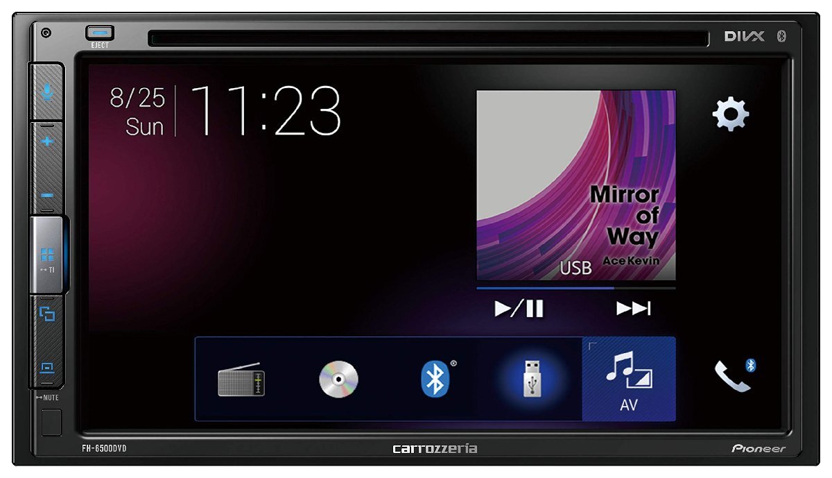 FH-6500DVD 新品未開封 ディスプレイオーディオ6.8インチ 2DIN CD DVD USB Bluetooth iPhone AUX DSP カロッツェリア