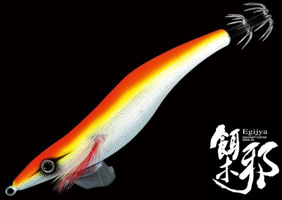 GAN CRAFT 餌木邪(Egijya) 3.5號(hào)　#04：ナチュラルオレンジ 23g スローダート スローフォール