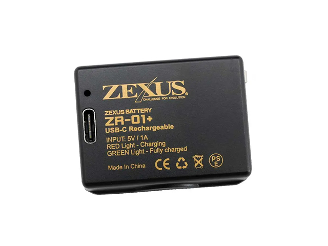 冨士燈器 ZEXUS専用電池 ZR-01+ （1000mAh）ゼクサス LEDライト用 ヘッドライト ヘッドランプ バッテリー