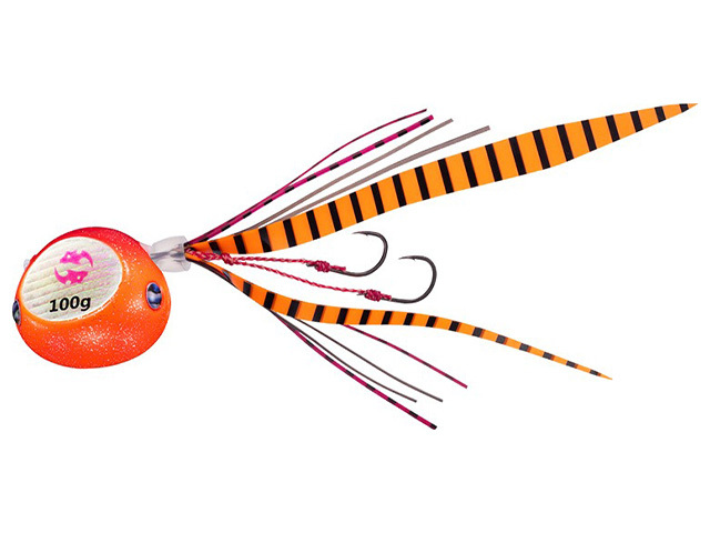 ダイワ(DAIWA) 紅牙ベイラバーフリーβ 150g レッドオレンジ タイラバ 完成 セット βシステム ヘッド スカート