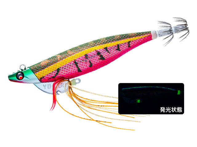 デュエル(DUEL) ヨーヅリ(YOZURI) エビQ TR(Ebi Q TR) 3.5號 28g 01 LFM　深場グリーン