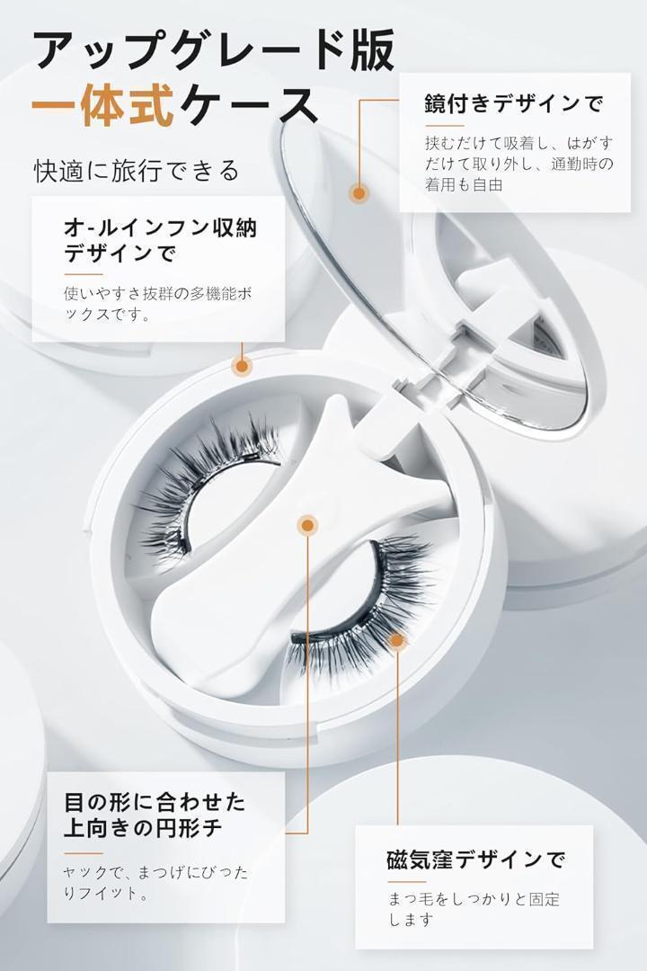 つけまつげ マグネット式 ナチュラル アイスクリスタルブラック 磁気 つけまつ毛