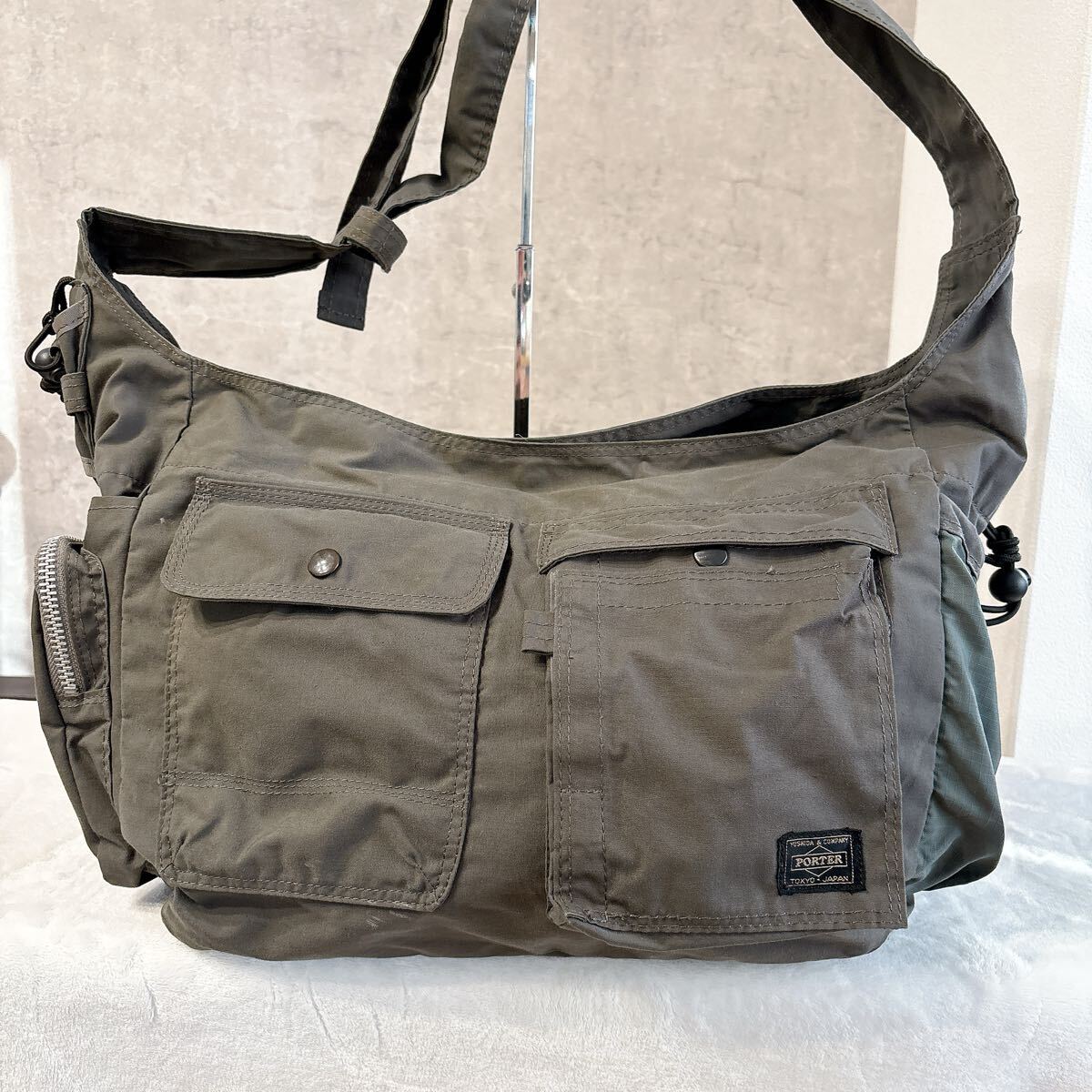 HEAD PORTER ヘッドポーター ショルダーバッグ 9ショルダー カーキ 1スタ HEAD PORTER ヘッドポーター ショルダーバッグ 9