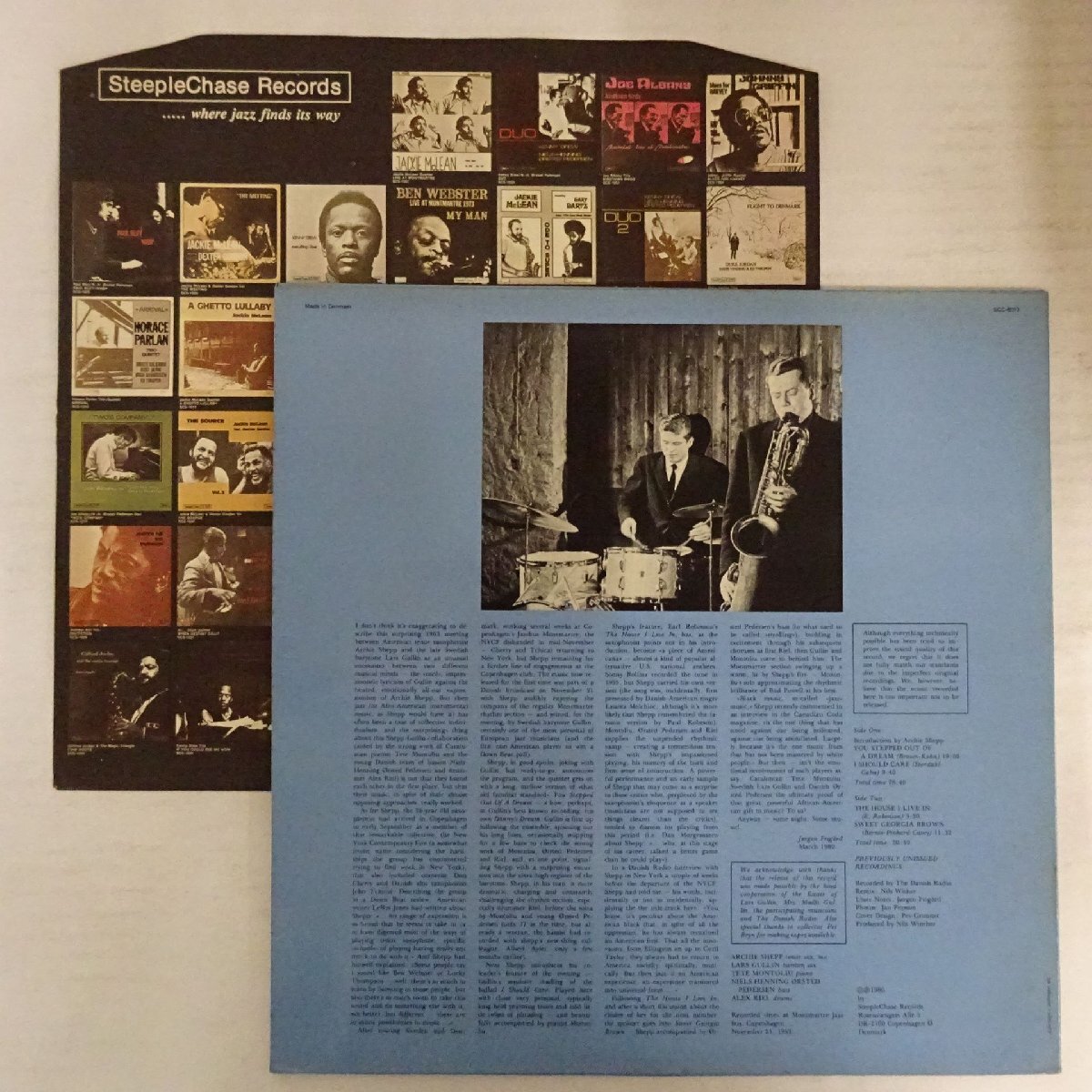 10064767;【DENMARK盤/STEEPLECHASE】Archie Shepp/Lars Gullin Quintet / The House I Live In