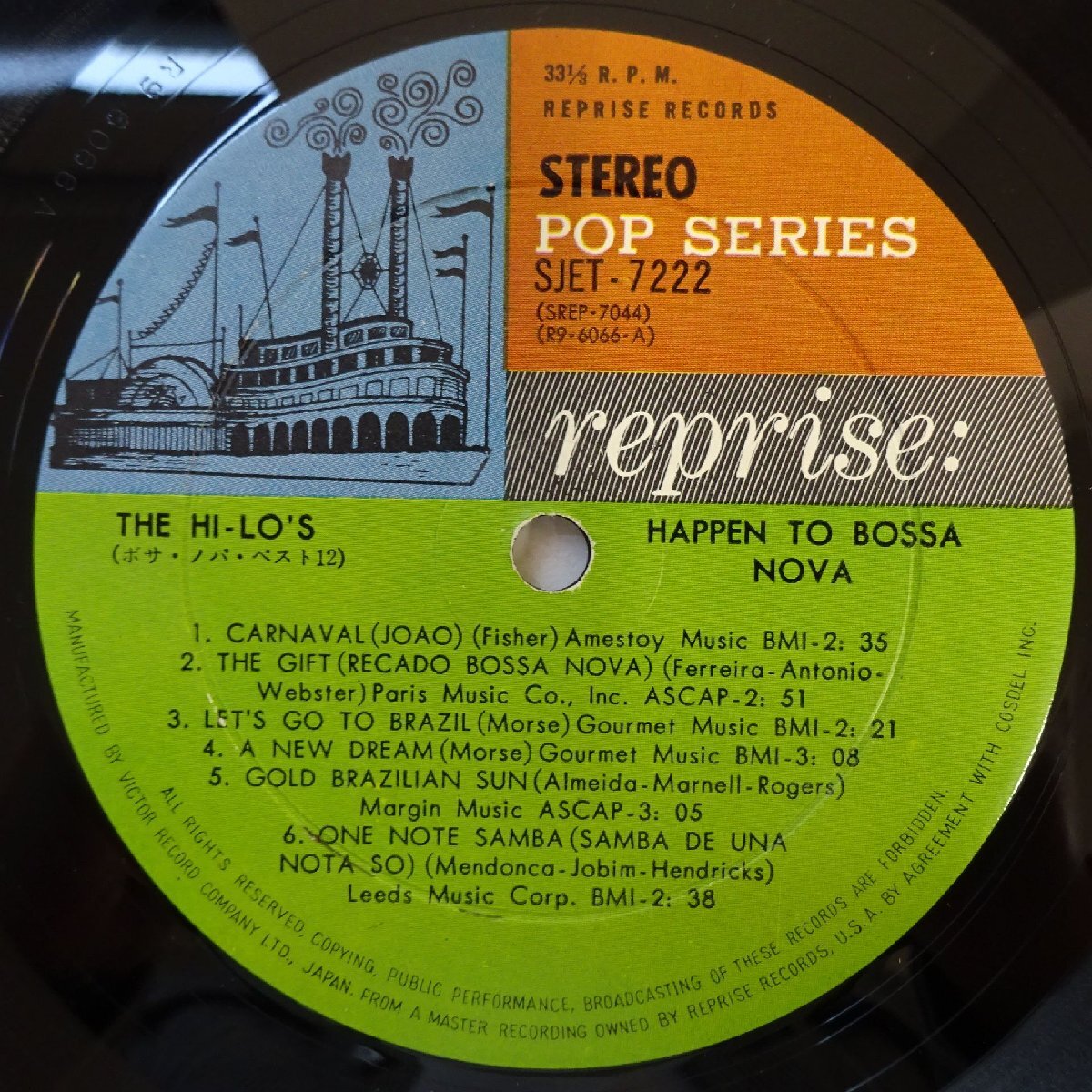 10065045;【國內(nèi)盤/ペラジャケ/Reprise】The Hi-Lo's / Happen To Bossa Nova