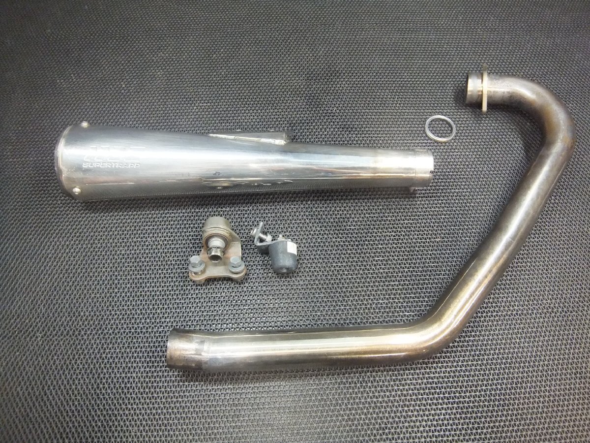 ヤマハ　SR400-2　スーパートラップ　フルエキマフラー　ステン制（カフェカスタム多數(shù)　アルミタンクFCR　1JR改　2H6　1JN　2J2　動畫あり