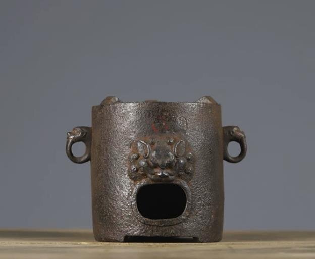 鋳鉄制 獣頭デザイン 煮茶ストーブ 炭ストーブ アルコールストーブ 卓上溫酒ヒーター レトロ風(fēng) 茶室裝飾品