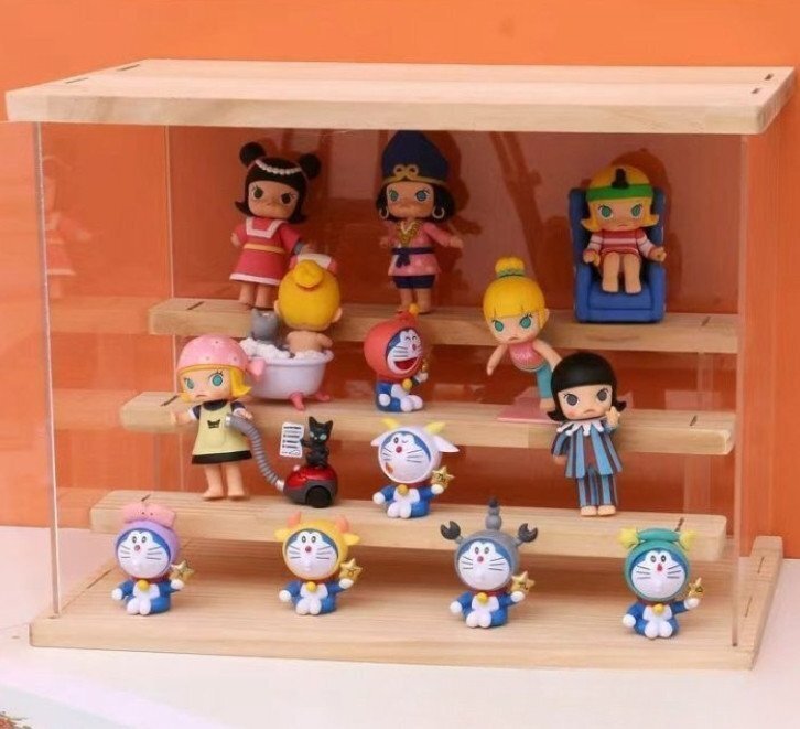 ブラインドケース収納ケース展示棚フィギュアおもちゃ展示ケース防塵アクリル透明フィギュア展示ケース