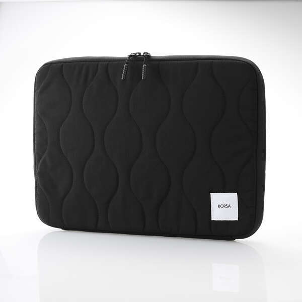 キルティングインナーケース ～14インチノートPC対応 オニオンステッチのキルティング素材採用 収納物を徹底的に保護(hù): BM-IBQTO14BK