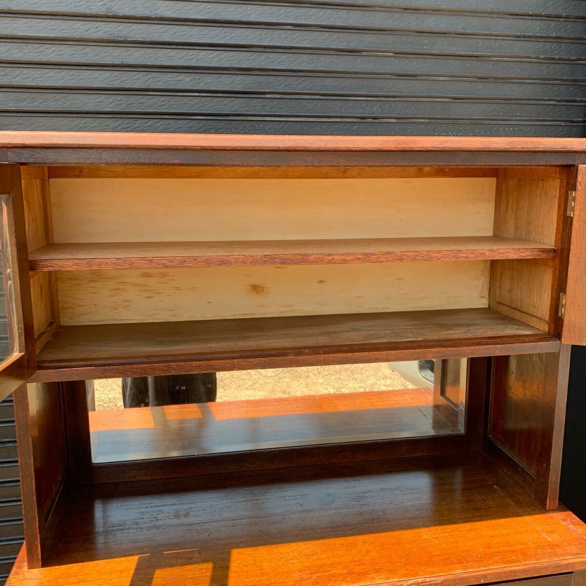 アンティーク◆飾り棚陳列棚食器棚レトロ カウンター 茶箪笥 飾り棚 食器棚 昭和レトロ - メルカリ