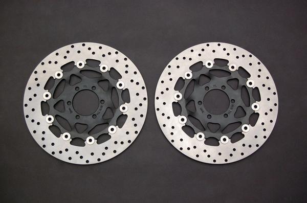 【2枚セット】ブレーキディスクローター フロント用 17號(hào) ヤマハ XJR400 FZ400 FZR400 新品 バイクパーツセンター