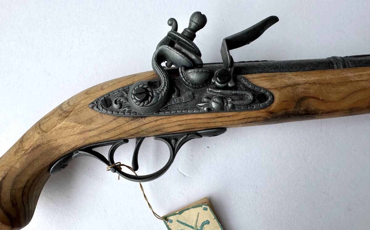 1円～【未使用品】スペイン製古式模造火打石銃 フリントロック式