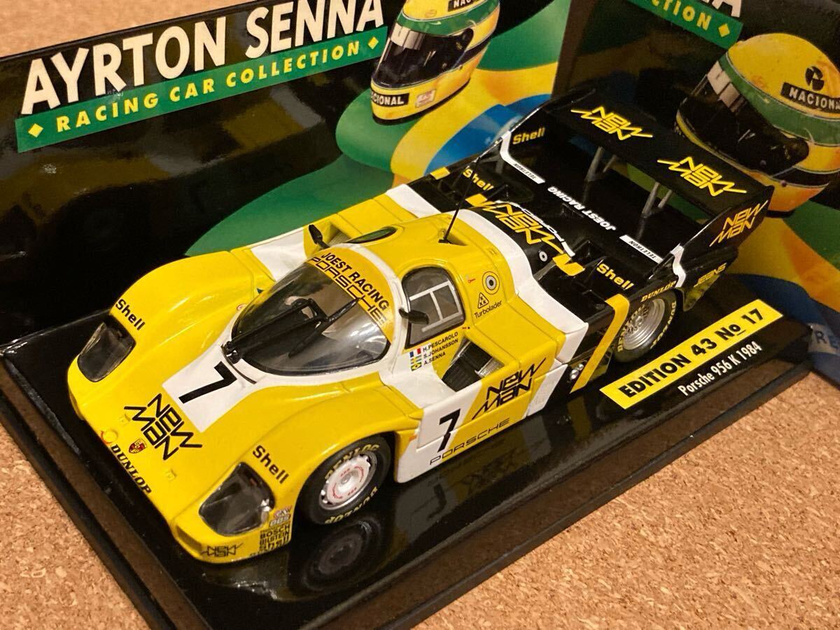 ミニチャンプス 1/43 LANG ニューマン ポルシェ 956 K 1984年 アイルトン セナ ★ セナコレクション