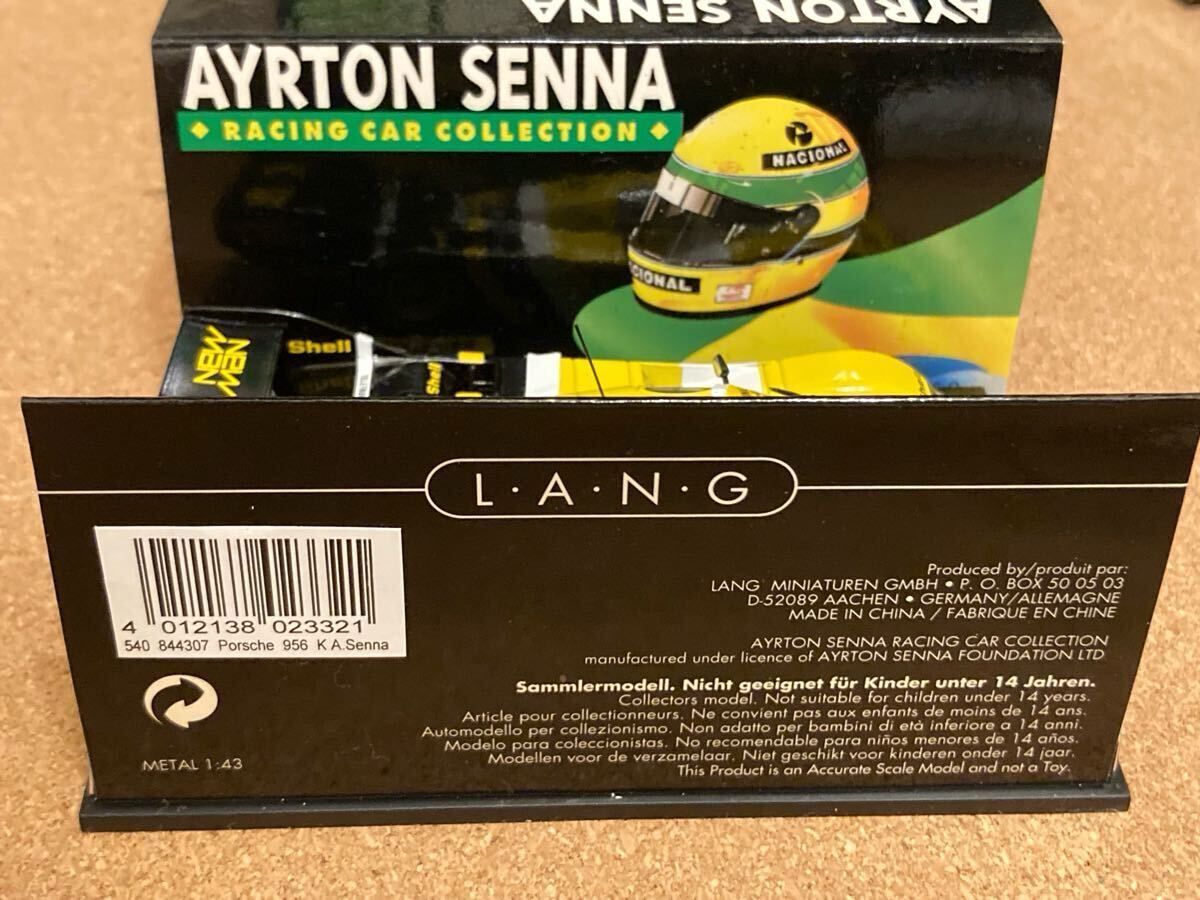 ミニチャンプス 1/43 LANG ニューマン ポルシェ 956 K 1984年 アイルトン セナ ★ セナコレクション