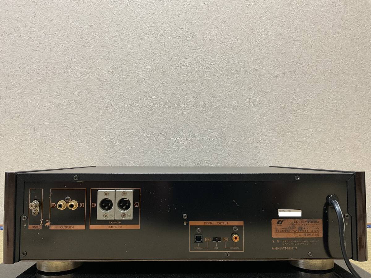  товар среднего качества. обычный рабочий товар Sansui CD плейер CD-α717D EXTRA функционирование поверхность такт переключатель, привод для резина новый товар заменен подробности изображение есть!!