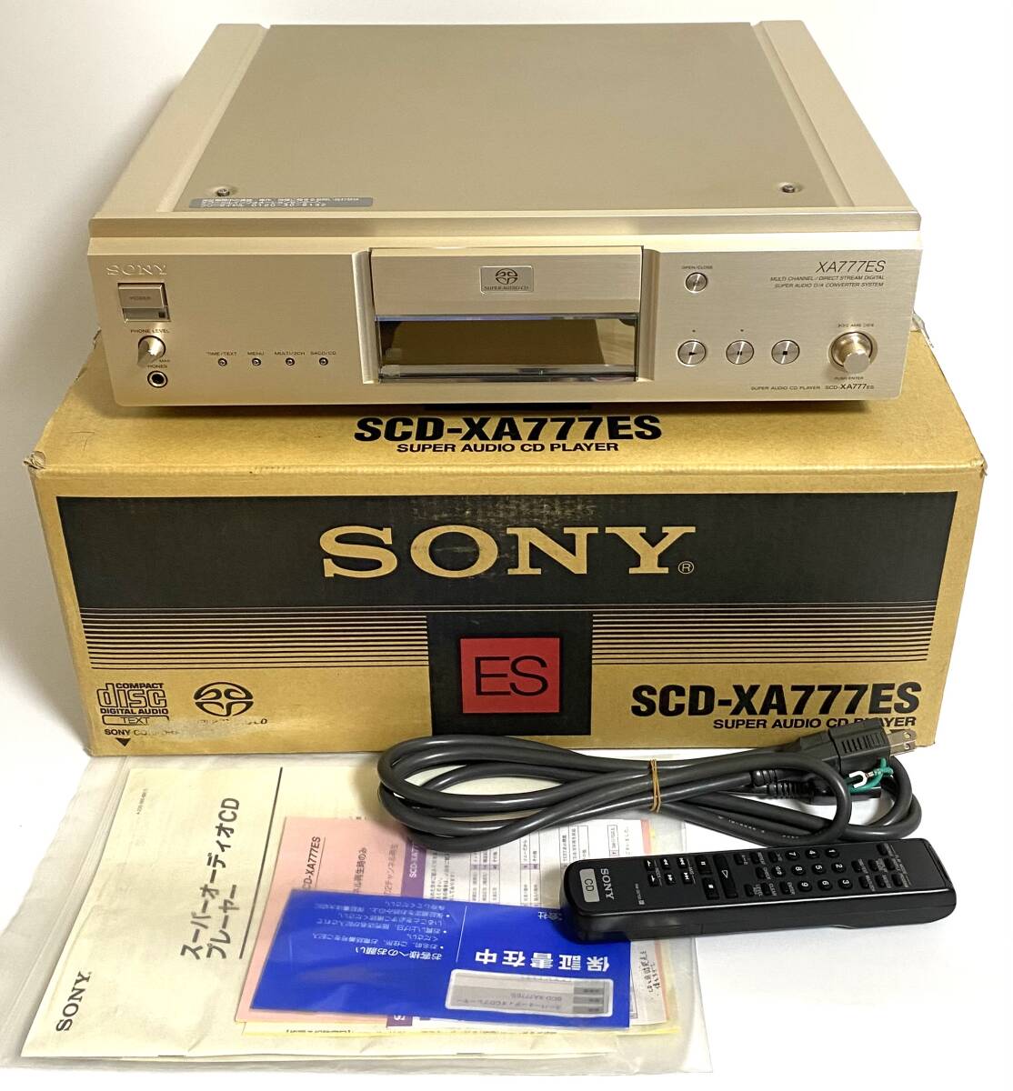 [ изначальный с коробкой / Junk ]SONY Sony SACD/CD плеер SCD-XA777ES super аудио SUPER AUDIO CD PLAYER CD панель I250604