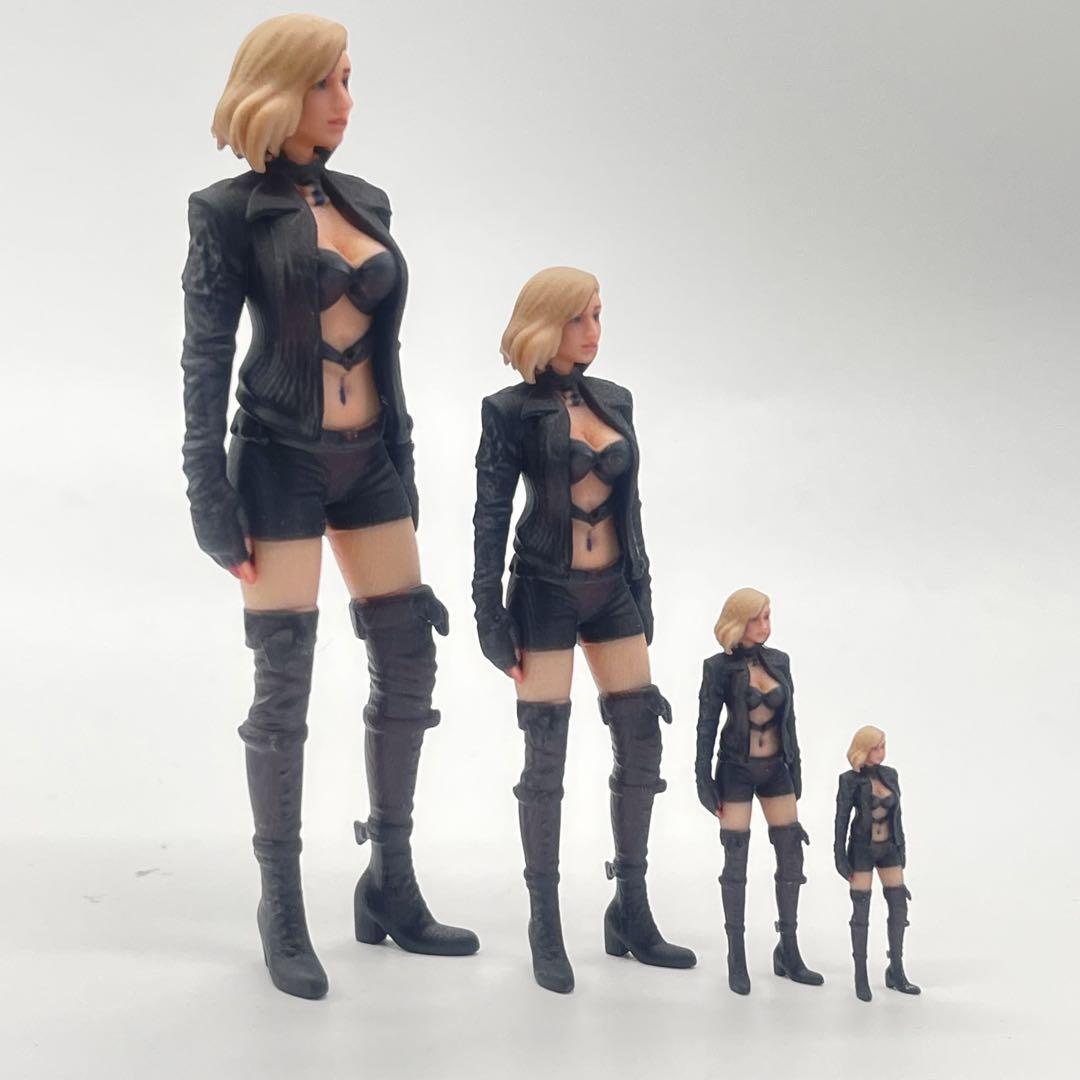 1/18 1/24 1/43 1/64 リオナ　RIONA フィギュア4体　ミニチュアイメージ　リアルフィギュア　完成品　ミニカーに　ジオラマに　
