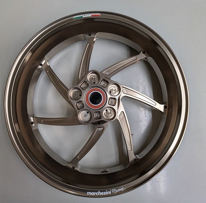 ★訳あり1萬(wàn)円引き★新品マルケジーニM7RS Genesi アルミ鍛造ホイール前后セット　802D(Anodize Dark)カラーZ900RS/cafe 350/600-17