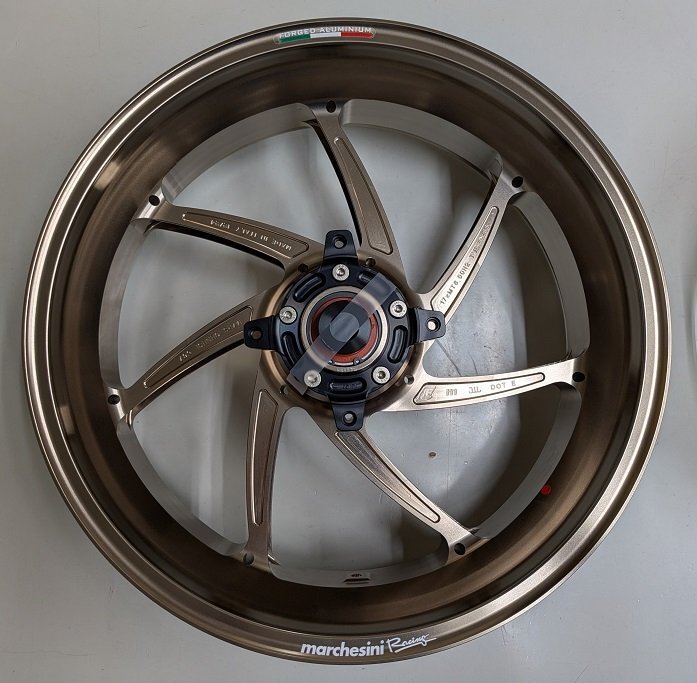 ★訳あり1萬(wàn)円引き★新品マルケジーニM7RS Genesi アルミ鍛造ホイール前后セット　802D(Anodize Dark)カラーZ900RS/cafe 350/600-17