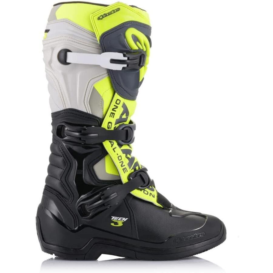 Y ★30%OFF★ 【新品】alpinestas TECH-3 Black/Cool Gray/Yellow Flo US10