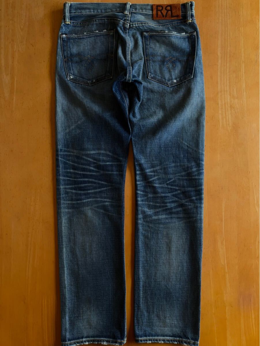 RRL ディストレストローストレートジーンズ 29 Made in USA ラルフローレン ビンテージ