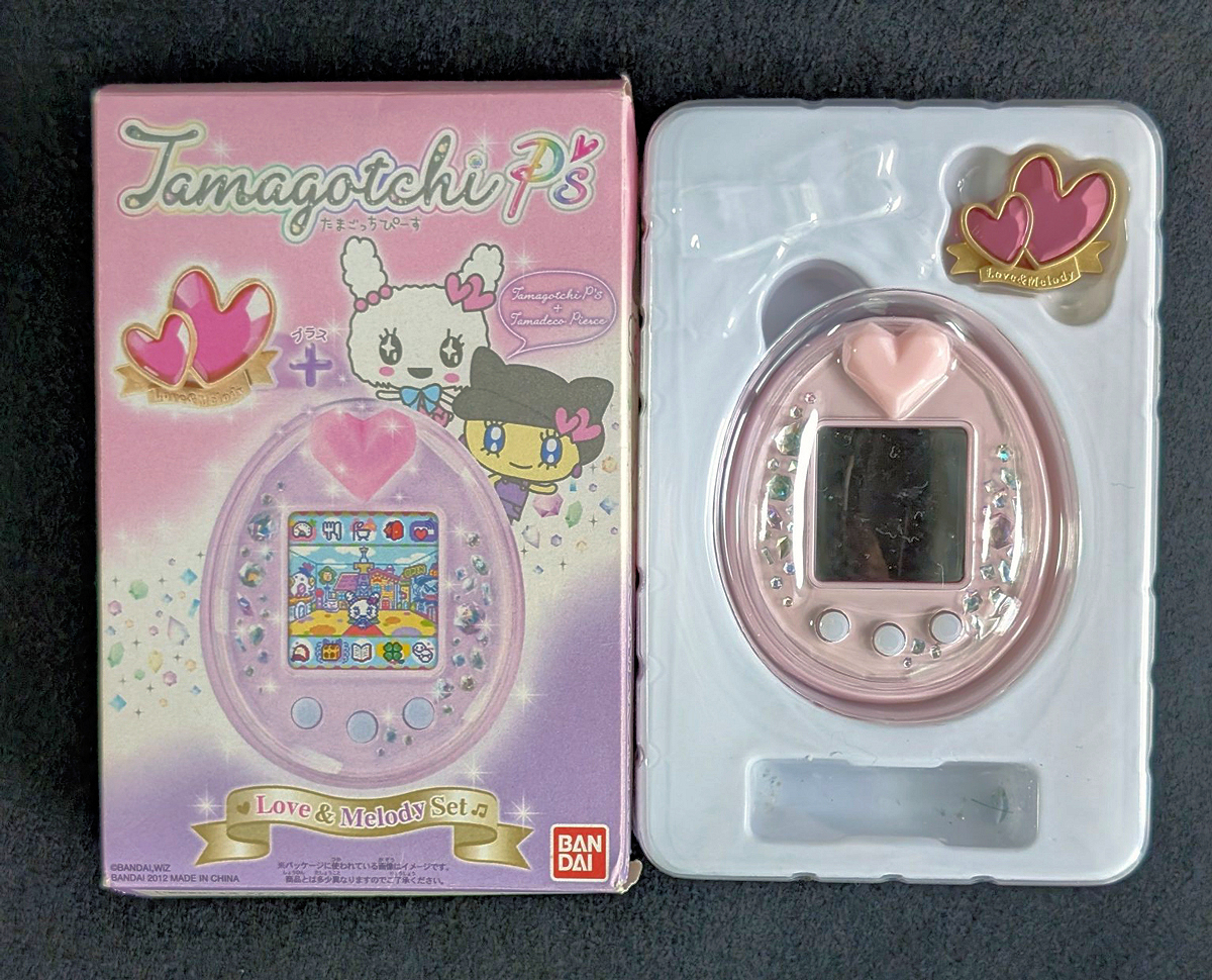 たまごっち Tamagotchi P's ピンク ラブメロ たまデコ 激レア 希少品 】たまごっちピース ラブメロ セット / たまデコピアス