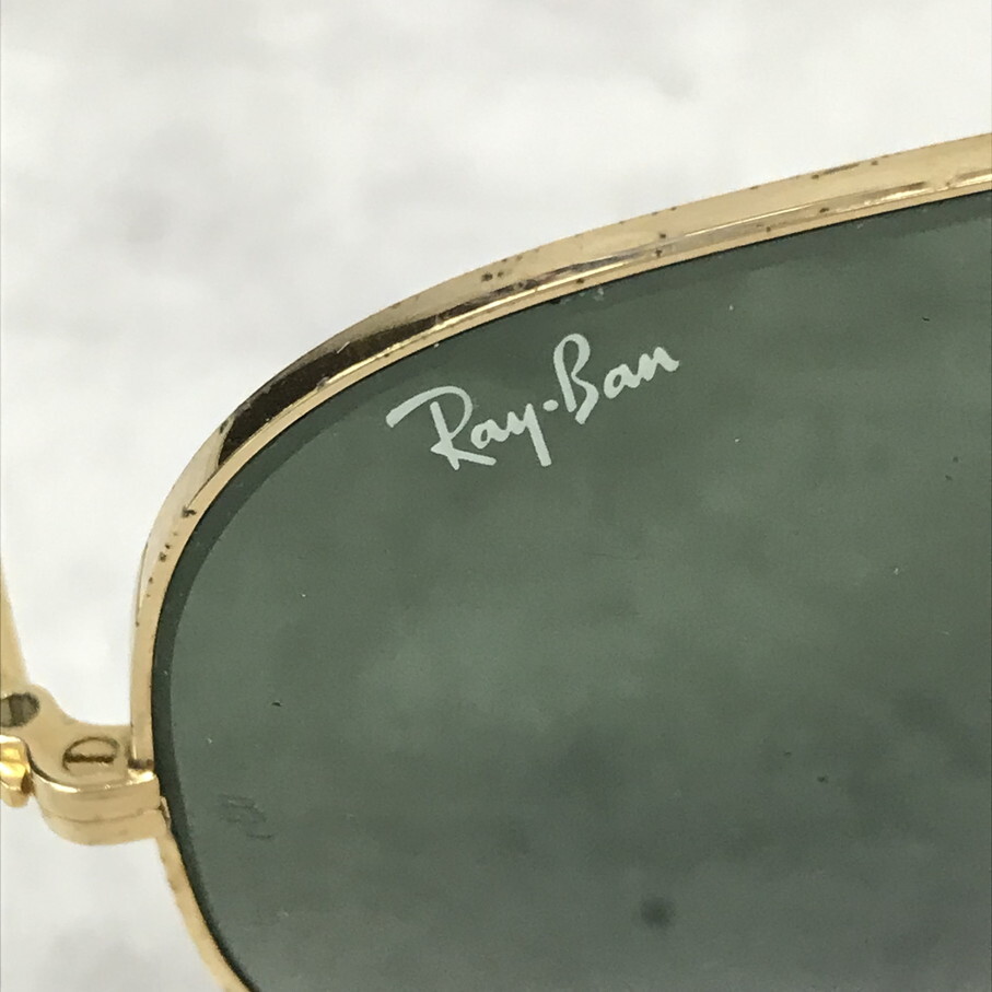 Ray Ban Aviator B&L Vintage RayBan авиатор довольно большой солнцезащитные очки Gold [C0247-004]