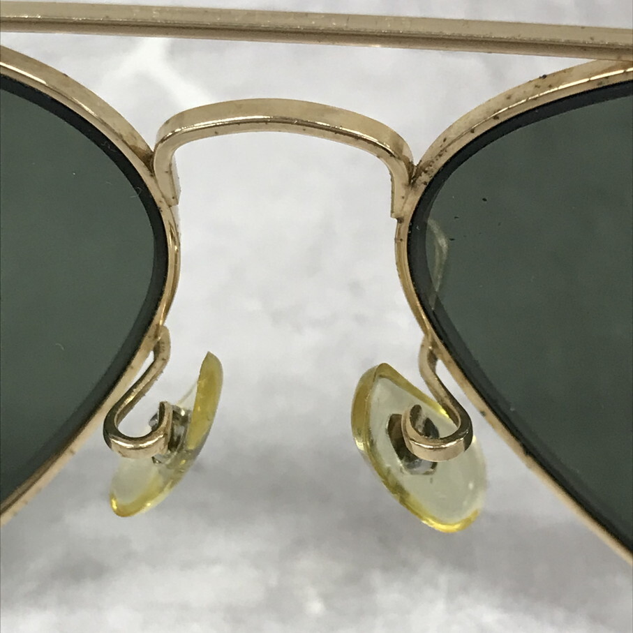 Ray Ban Aviator B&L Vintage RayBan авиатор довольно большой солнцезащитные очки Gold [C0247-004]