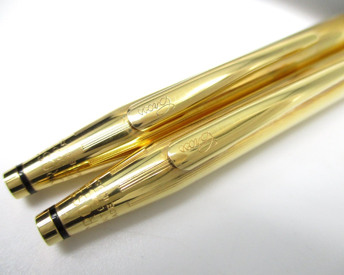 ■クロス■18金張りボールペン?シャープペンシル 18KT GOLD FILLED■