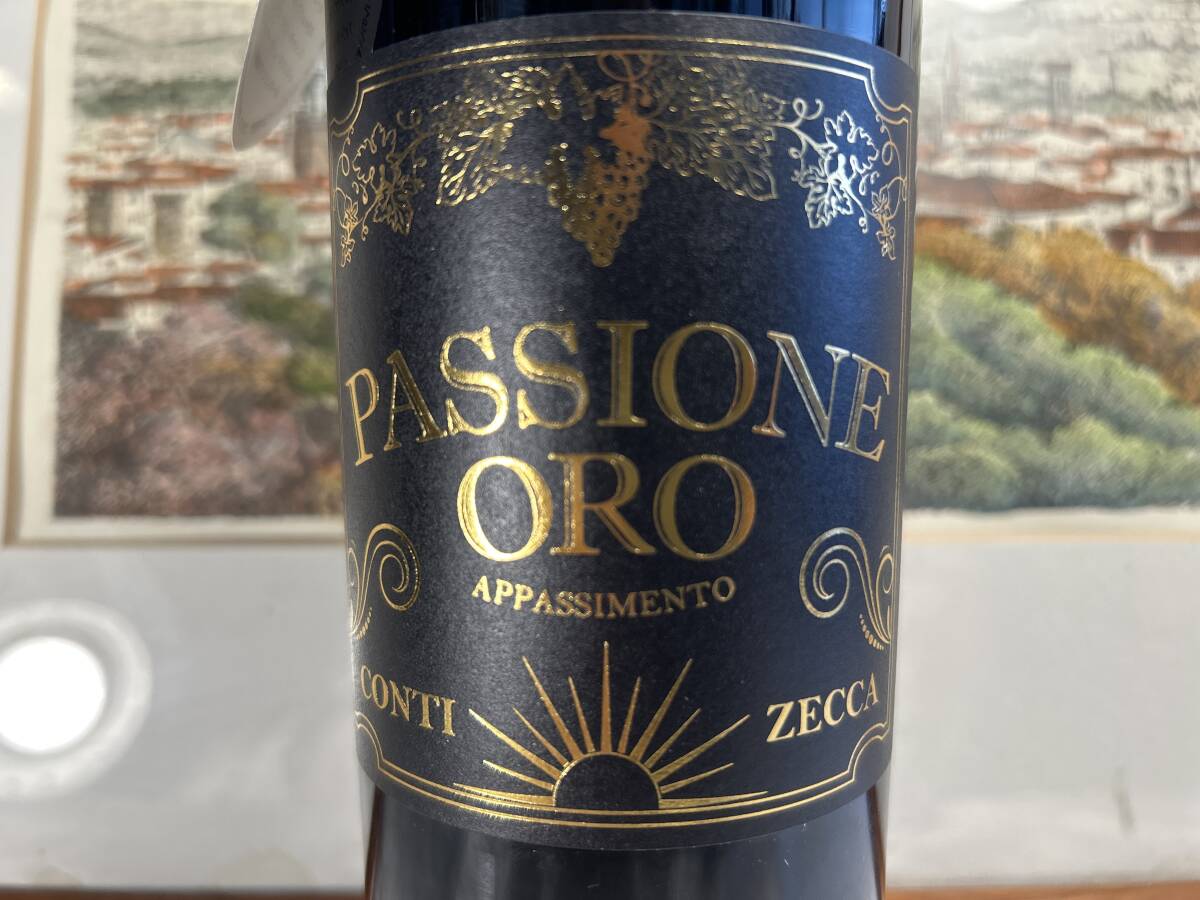 高評価　家のみ イタリアン　プーリア高評価 アジィエンダ?アグリコーラ?コンティ?ゼッカ 2022パッショーネ?オーロ アパッシメント