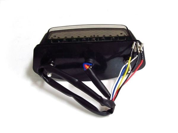 ドゥカティ モンスター ウィンカー テールランプ スモーク 94-07 12V LED ナンバー燈 バイク 単車 オートバイ