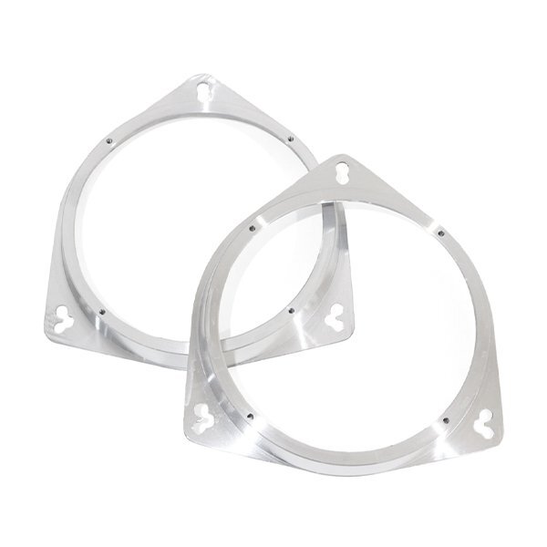 ю 【送料無(wú)料】 汎用 インナーバッフルボード [ 海外 6.5インチ/國(guó)産 17cm ] 左右セット 2個(gè) アルミ制 デッドニング 內(nèi)徑148mm 厚み21mm