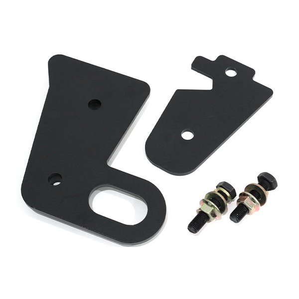 ю 【車種専用】 スズキ ジムニー シエラ JB64/JB74 リア 助手席側(cè) 牽引フック 厚さ 6mm ブラック 黒 1個 スチール制 ボルト付き