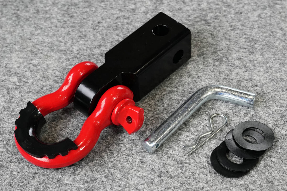 ヒッチレシーバー/ヒッチメンバー用 2インチサイズ用 牽引シャックル Dリング _画像1