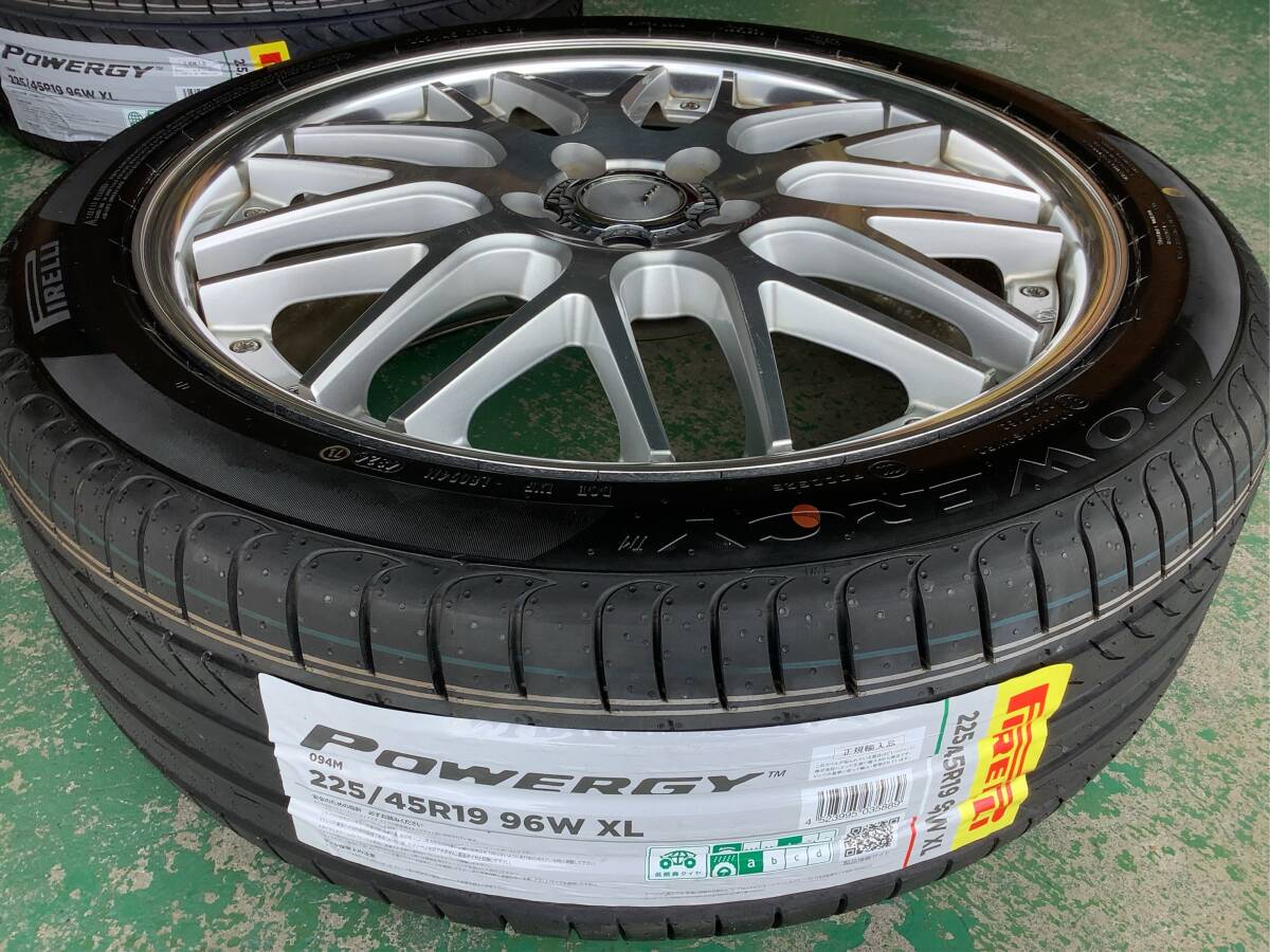 【中古+未使用】WORK ランベック LM1 19x7.5J 5H 114.3 +53 4本 1台分 メッシュ オデッセイ ヴェゼル ヤリスクロス エスティマ CH-R MAZDA6_画像4