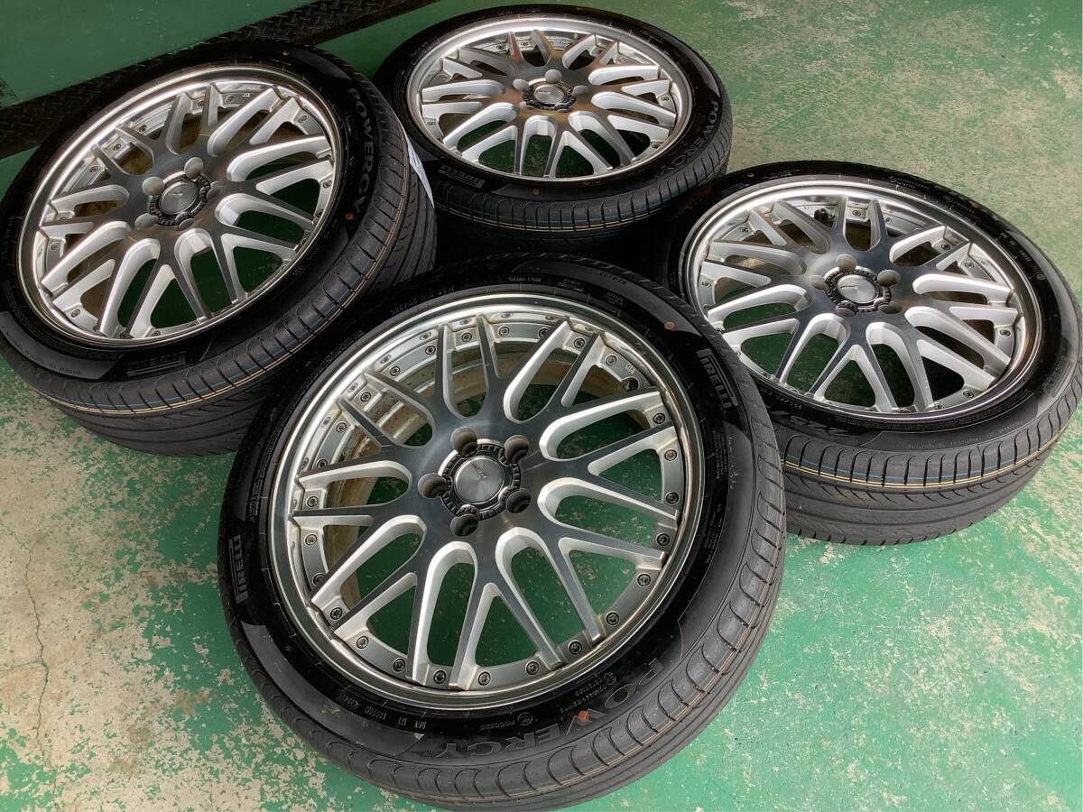 【中古+未使用】WORK ランベック LM1 19x7.5J 5H 114.3 +53 4本 1台分 メッシュ オデッセイ ヴェゼル ヤリスクロス エスティマ CH-R MAZDA6_画像9