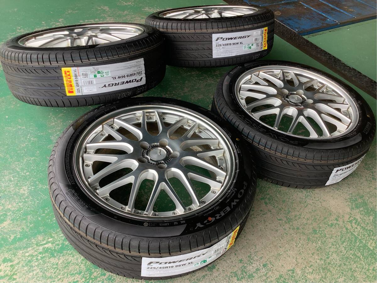 【中古+未使用】WORK ランベック LM1 19x7.5J 5H 114.3 +53 4本 1台分 メッシュ オデッセイ ヴェゼル ヤリスクロス エスティマ CH-R MAZDA6_画像10