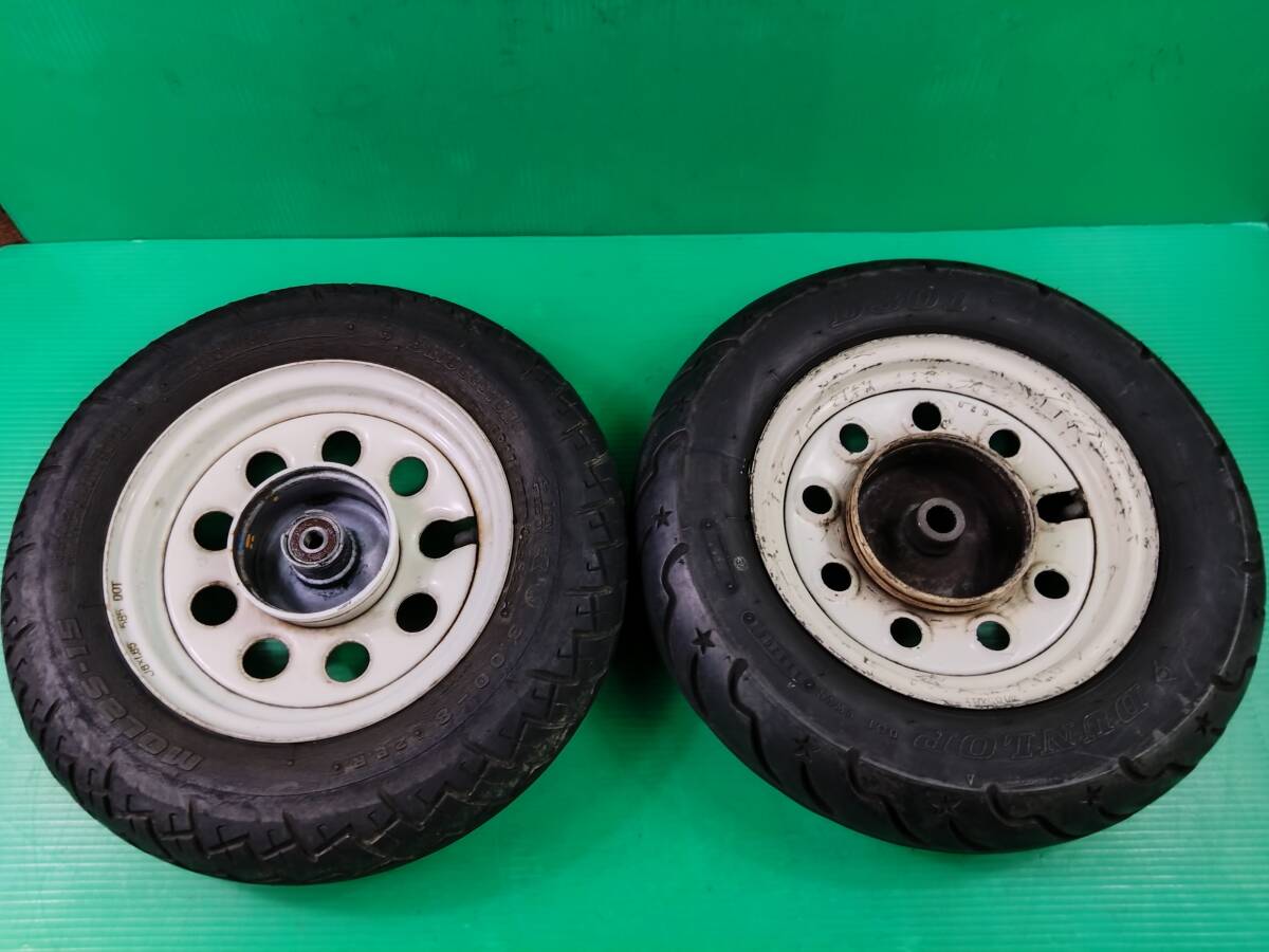 120　1F　ホンダ　DJ-1　AF12　ホイール前后セット　リアタイヤ殘り有　中古　20250601