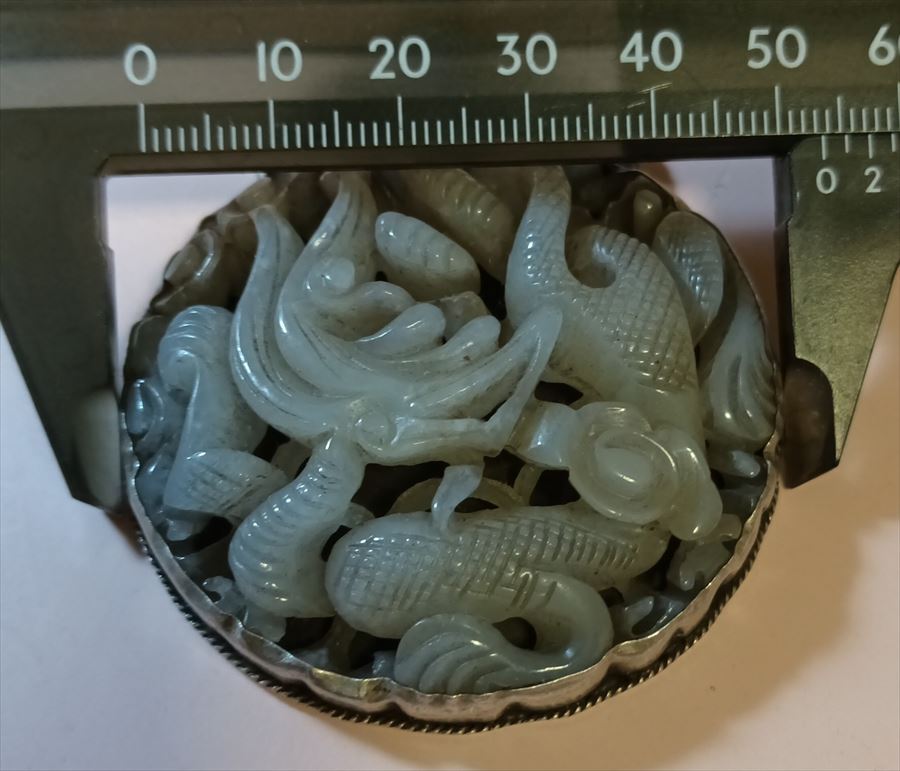中国古骨董品 秘境古和田玉 高古玉刀ペア 龍紋彫刻 極細工浮彫