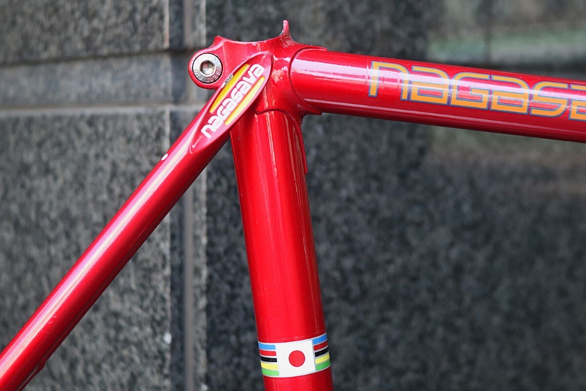  длина waNAGASAWA специальный SPECIAL средний . красный NJS одобрено steel трековый велосипед track racer рама комплект [ Tokyo юг лен ткань магазин ]