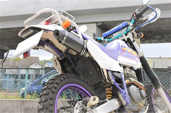 新品 未使用 TT250R マフラー カルマ カーボンタイプ バイクマフラー カスタム パーツ フルエキ バイクパーツ ヤマハ v-201-ca7
