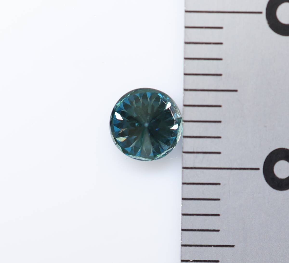 【100円～】VS2！0.490ct 天然ダイヤ Fancy Deep Greenish Blue (トリート) 