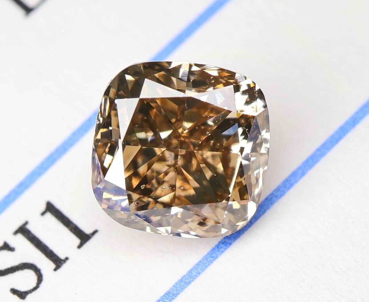 [100 иен ~]1.004ct! натуральный бриллиант Fancy Brown( натуральный цвет )SI1 CM