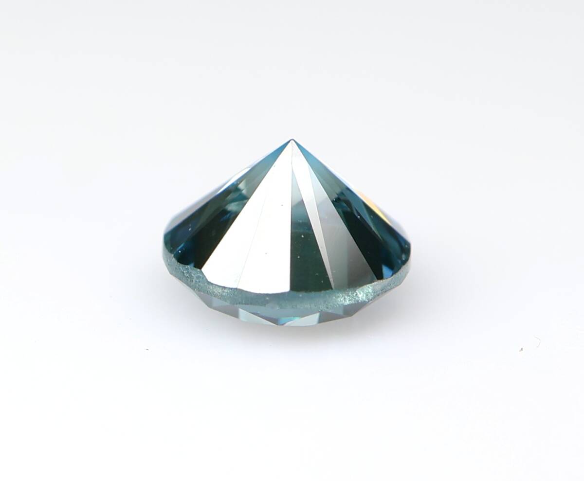 【100円～】VS2！0.490ct 天然ダイヤ Fancy Deep Greenish Blue (トリート) 
